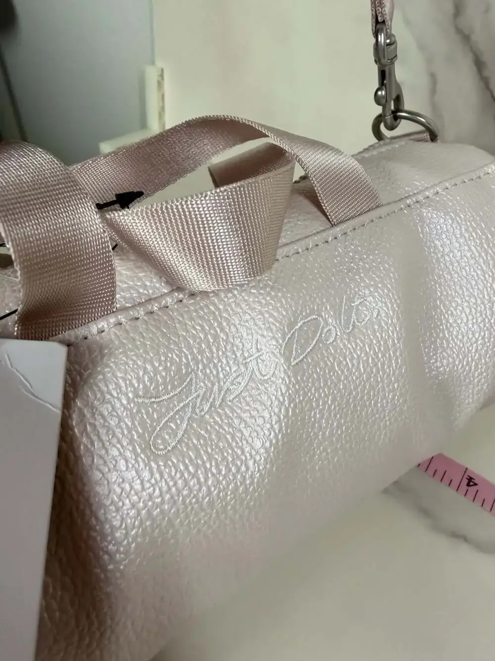 Nike Clash Mini Barrel Bag Pink Metallic Crossbody Duffel